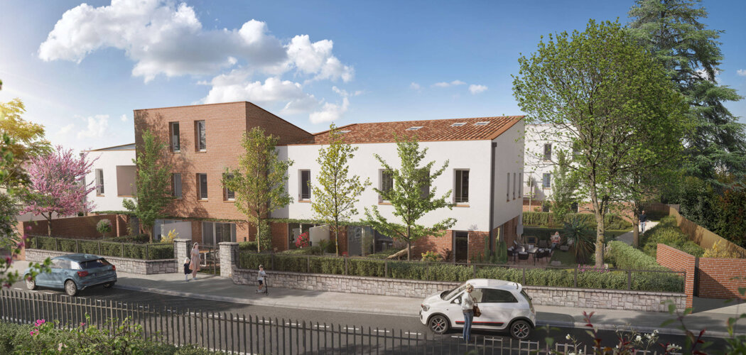 Programme immobilier neuf TILY - Toulouse : logements neufs sécurisés et verdoyants proche des transports (31000) - Référence : 15035