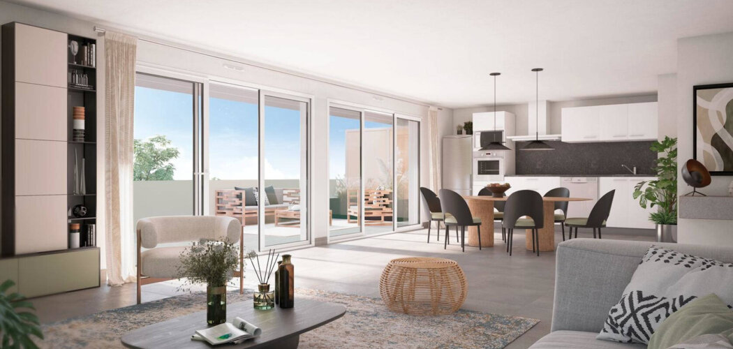 Programme immobilier neuf Tresaur - Toulouse : logements neufs T2–T5 proche des transports (31000) - Référence : 16937