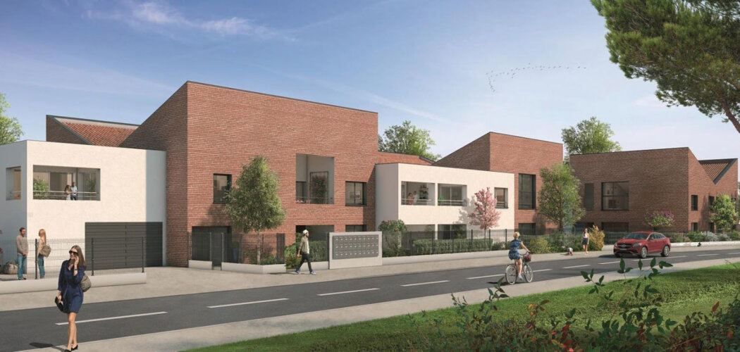 Programme immobilier neuf NATURÉA - TR LIBRE - Toulouse Nord : Résidence T2–T3 avec style toulousain et confort moderne proche des commodités (31000) - Référence : 14204