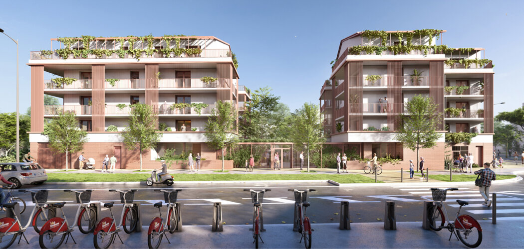 Programme immobilier neuf L'allée des sens - Toulouse résidence à deux pas du métro Borderouge (31000) - Référence : 13691