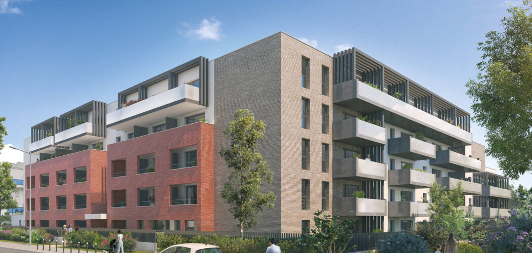 Programme immobilier neuf L'OUSTAL - Toulouse résidence sénior à deux pas  du parc de la Maourine (31000) - Référence : 9356