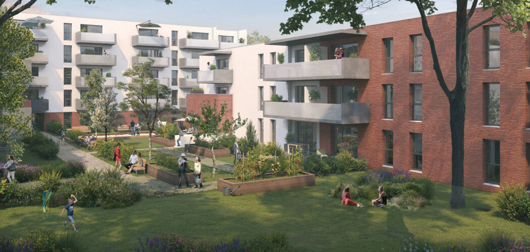 Programme immobilier neuf L'OUSTAL - Toulouse résidence sénior à deux pas  du parc de la Maourine (31000) - Référence : 9356