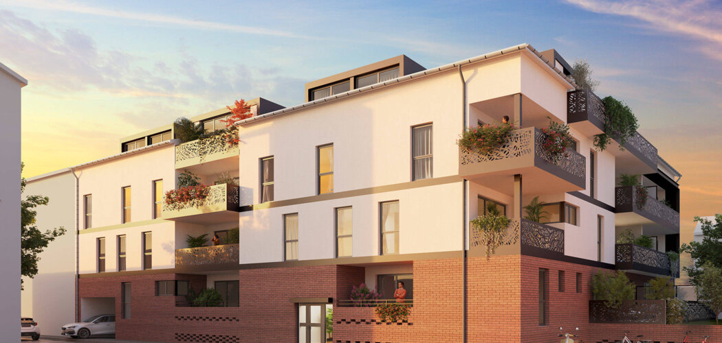 Programme immobilier neuf COEUR ARZAC - Toulouse : Résidence T1–T5 avec cadre végétal et confort optimisé proche des commodités (31000) - Référence : 16897