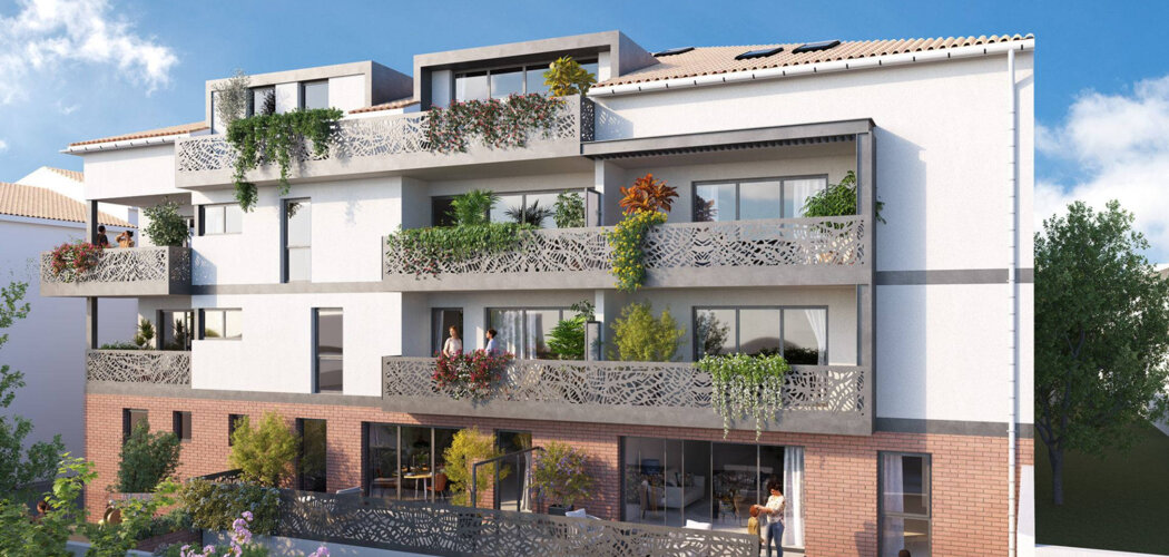 Programme immobilier neuf COEUR ARZAC - Toulouse : Résidence T1–T5 avec cadre végétal et confort optimisé proche des commodités (31000) - Référence : 16897