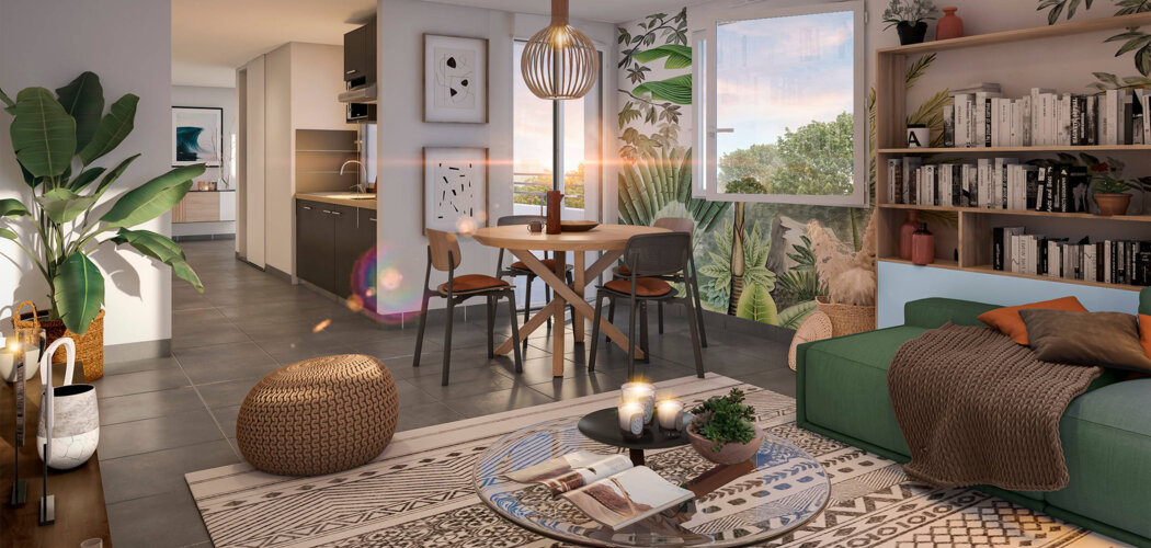 Programme immobilier neuf INSIDE PARK - Toulouse : Résidence T2–T3 avec cadre paysager et confort optimisé proche des espaces verts (31000) - Référence : 14210