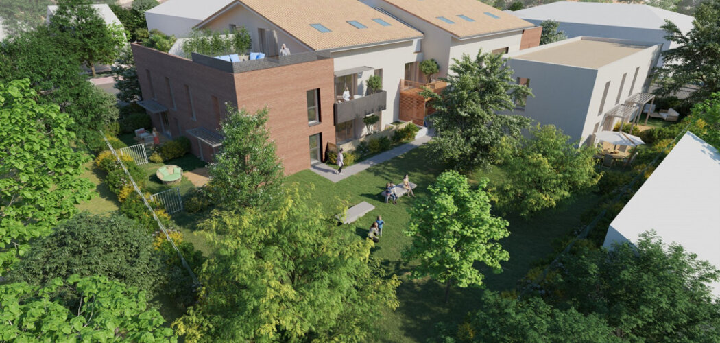 Programme immobilier neuf OMBELLE - Toulouse : Résidence T2–T4 avec cadre naturel et confort optimisé proche des espaces verts (31000) - Référence : 6271