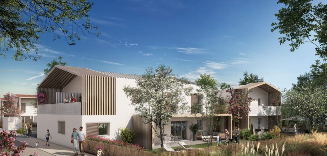 Programme immobilier neuf RE-CREATION BOISEE - Villeneuve-Tolosane : Résidence T2–T5 avec cadre écologique et confort optimisé dans l’écoquartier Las Fonses (31270) - Référence : 14417
